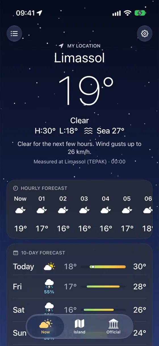 Cyprus Weather screenshot 1